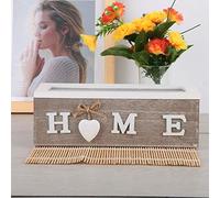 Bamjour Organizador de té, Organizador de Joyas de Escritorio de Madera, de Bolsas de té con Compartimentos Divididos Profundos, Caja de para Transportar y Limpiar (3 Compartimentos 600ml)