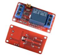 Bamjour Placa de Módulo de relé Optoacoplador de 1 canal: Disparador Alto y bajo 5 V/12 V/24, Rendimiento Robusto, Diseño Fácil de Usar, Ideal para Proyectos de Bricolaje (5V)