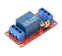 Bamjour Placa de Módulo de relé Optoacoplador de 1 canal: Disparador Alto y bajo 5 V/12 V/24, Rendimiento Robusto, Diseño Fácil de Usar, Ideal para Proyectos de Bricolaje (12V)