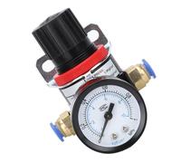 Bamjour Válvula Reductora de Presión con Conector de 8 Mm - Regulador Neumático Duradero para Tratamiento y Control de Aire - Rango de 0,1 a 1 Mpa - Perfecto para Uso Automotriz e Industrial
