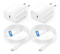 Bamkey 45W Cargador Carga Rapida, 2Pack USB C Cargador Rapido con 2M Cable para Samsung Galaxy S26/S25/S24/S23/S23+/S23 Ultra/S22/S21/S20/Note20/A73/A53/S10, Tipo C Cargado Cabezal