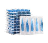 BAMTTOO 50pcs Disposable Tattoo Needle Tips Set Blue 3DT 5DT 7DT 9DT 11DT Plastic Tattoo Nozzle Tips for Tattooing Supplies (5FT)