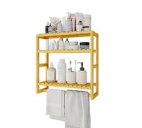 Bamworld Mueble de baño de bambú, 3 Niveles, Organizador de Muebles de baño para la Pared, Ahorra Espacio, Moderno (bambú) (42 x 15 x 42 cm)