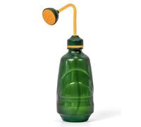 Bamworld Pequeña Regadera 450ml, Regadera para Plantas de Interior con Pico Largo, Botella de Riego de Plástico para Plántulas y Suculentas, Marrón/Verde