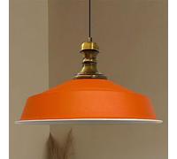 bamyum Asletl-Knob Lámpara Colgante Industrial, Pantallas de Lámpara de 41 cm, Lámpara Moderna de Metal para Isla de Cocina, Lámpara Colgante E27 para Salón y Comedor, Lámpara Colgante Naranja