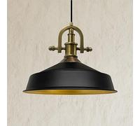 Bamyum Asletl-Marine - Lámpara colgante industrial negra de 15.7 pulgadas, lámpara colgante industrial para sala de estar, comedor, cocina, estilo vintage