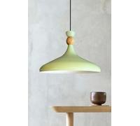 bamyum Champion Lámpara Colgante Industrial, Pantallas de Lámpara de 30 cm, Lámpara Moderna de Metal para Isla de Cocina, Lámpara Colgante E27 para Salón y Comedor, Lámpara Colgante Menda Verde