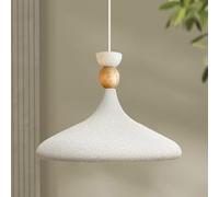 bamyum Champion Lámpara Colgante Industrial, Pantallas de Lámpara de 30 cm, Lámpara Moderna de Metal para Isla de Cocina, Lámpara Colgante E27 para Salón y Comedor, Lámpara Colgante Blanco