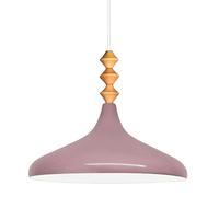bamyum Champion Madera Lámpara de Cocina, Lámpara Techo Colgante Vintage, Lámpara de Techo con Pantallas de 35 cm y Lámpara de Isla de Cocina de Metal de Lámparas de Techo Lila