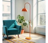 bamyum Gorkiede - de metal, moderna para dormitorio, salón, habitación infantil con casquillo E27, 30 cm de ancho, pantalla ajustable, Lámpara de pie, Naranja