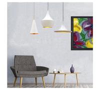 bamyum Juego de 3 Lámparas Colgantes Industriales Blancos