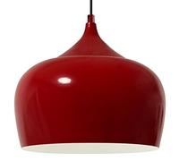 bamyum Kreis 30 cm de Diámetro Rojo de Metal Bombilla E27 Lámpara de Techo Retro Colgante