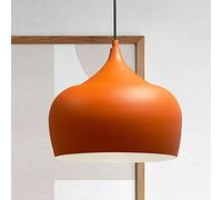 bamyum Kreis Lamparas de Metal Bombilla E27 Lampara Techo 30 cm de Diámetro Lámpara de techo salon Lámpara techo Colgante, Redondas, Cocina, Naranja