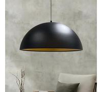 bamyum Lámpara Colgante Grande, Lipeo, Mesa de Comedor Cocina Metal Ø50 cm Estilo Nordico Iluminación E27 Lámpara de Comedor Lámpara de Techo Sala de Estar Lámpara de Cocina Vintage - Negro