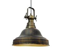 Bamyum Lámpara Colgante Industrial Ulmete - Pantalla de 30 cm, Metal, Tono Cobre - Para Isla de Cocina, Salón y Comedor - Moderna E27