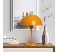 bamyum Lipeo Lámpara Retro Amarillo Oscuro, E27 Lámpara con Cable, Lámpara de Mesa Industrial Moderna Lámparas de Mesa de Metal Para Dormitorio Lámpara de Noche Decoración de Setas Para El Hogar