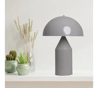 bamyum Lipeo Lámpara Retro Gris, E27 Lámpara Sobremesa Lámpara de Mesa Industrial Moderna Lámparas de Mesa de Metal Para Dormitorio Lámpara de Noche Decoración de Setas Para El Hogar…