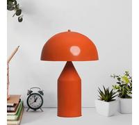 bamyum Lipeo Lámpara Retro Naranja, E27 Lámpara Sobremesa Lámpara de Mesa Industrial Moderna Lámparas de Mesa de Metal Para Dormitorio Lámpara de Noche Decoración de Setas Para El Hogar…