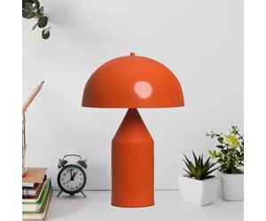 bamyum Lipeo Lámpara Retro Naranja, E27 Lámpara Sobremesa Lámpara de Mesa Industrial Moderna Lámparas de Mesa de Metal Para Dormitorio Lámpara de Noche Decoración de Setas Para El Hogar…