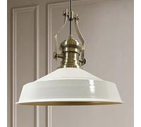 bamyum Neo-Asletl Lámpara Ø41 cm E27 Lámpara Colgante de Metal Para Todas las Habitaciones Café Hotel Restaurante Decoración Estilo - Blanco