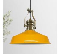 bamyum Neo-Asletl Lámpara Ø41 cm E27 Lámpara Colgante de Metal Para Todas las Habitaciones Café Hotel Restaurante Decoración Estilo - Amarillo Oscuro