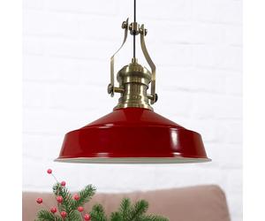 bamyum Neo-Asletl Lámpara Ø41 cm E27 Lámpara Colgante de Metal Para Todas las Habitaciones Café Hotel Restaurante Decoración Estilo - Rojo