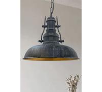 Bamyum Nota Brush Lámpara Colgante de Diseño Industrial Negro Ø 31 cm Vintage Metal E27 para Mesa de Comedor, Salón y Cocina