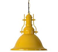bamyum Nota Lámpara Colgante Industrial, Pantallas de Lámpara de 32 cm, Lámpara Moderna de Metal para Isla de Cocina, Lámpara Colgante E27 para Salón y Comedor, Lámpara Colgante Amarillo