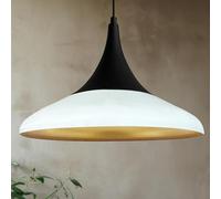 bamyum Paladin Lámpara de Cocina, Lámpara Techo Colgante Vintage, Lámpara de Techo con Pantallas de 35 cm y Lámpara de Isla de Cocina de Metal de Lámparas de Techo Blanco