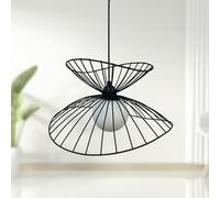 bamyum Vertigo 100% Metal Lámpara Metal Negro 50cm, Vintage Vertigo Lámpara Colgante Luces Interiores, Moderna Araña Salón Dormitorio Restaurante, Moderna Lámpara Colgante Vertigo