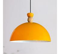 bamyum Yimpe Lámpara Colgante Industrial, Pantallas de Lámpara de 30 cm, Lámpara Moderna de Metal para Isla de Cocina, Lámpara Colgante E27 para Salón y Comedor, Lámpara Colgante Amarillo