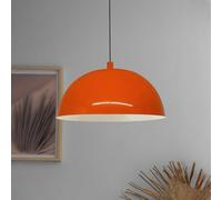 bamyum Yimpe Lámpara Colgante Industrial, Pantallas de Lámpara de 30 cm, Lámpara Moderna de Metal para Isla de Cocina, Lámpara Colgante E27 para Salón y Comedor, Lámpara Colgante Naranja