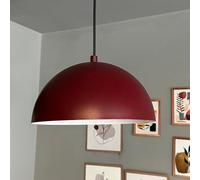 bamyum Yimpe Lámpara Colgante Industrial, Pantallas de Lámpara de 30 cm, Lámpara Moderna de Metal para Isla de Cocina, Lámpara Colgante E27 para Salón y Comedor, Lámpara Colgante Burdeos