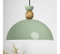 bamyum Yimpe Lámpara Colgante Industrial, Pantallas de Lámpara de 30 cm, Lámpara Moderna de Metal para Isla de Cocina, Lámpara Colgante E27 para Salón y Comedor, Lámpara Colgante Verde Menta
