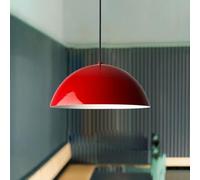 bamyum Yimpe Lámpara Colgante Industrial, Pantallas de Lámpara de 30 cm, Lámpara Moderna de Metal para Isla de Cocina, Lámpara Colgante E27 para Salón y Comedor, Lámpara Colgante Rosso