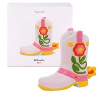 ban.do Pequeño jarrón con forma de bota de vaquero, bonito jarrón en forma de bota vaquera, decoración de cerámica colorida para el hogar o la oficina, flor única / inusual / funky