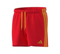 adidas Uomo 3 Stripes Swim Shorts 5 Inch, Lucid Red, M
