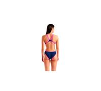 Bañador arena one biglogo mujer azul oscuro/rosa fluor 36