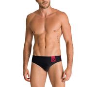 Bañador Arena para hombre M Basics Brief, negro/rojo, D3 UK/USA30