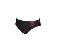 Bañador Arena para hombre M Basics Brief, negro/rojo, D6 UK/USA36