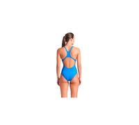 Bañador arena team swimsuit swim mujer azul royal/lima 38
