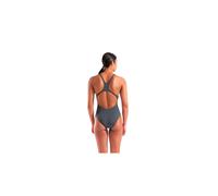 Bañador arena team swimsuit swim mujer gris/coral 38