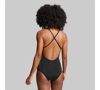 Bañador con cuello en V y espalda cruzada de mujer de PUMA Swim, Ropa, Negro, S S