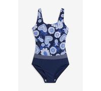 bonprix Bañador moldeador navy / azul claro L EUR