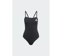 adidas Donna Thin Straps V-Back Swimsuit, Black, 44