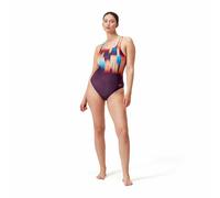 Bañador de natación speedo mujer digital printed medalist morado/ 38
