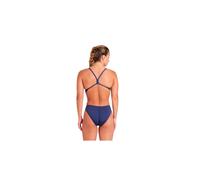 Arena Solid Challenge Team Bañador de Una Pieza para Mujer, Bañador de Secado Rápido en Tejido MaxLife Eco, Resistencia al Cloro y Protección UPF 50+ UV