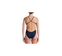 Bañador de natación nike hydrastrong solid mujer azul marino 30