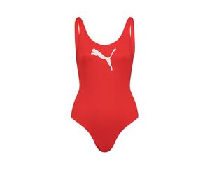 Bañador de natación PUMA Swim monopieza para mujer, Ropa, Rojo, XL