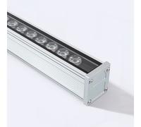 LEDKIA LIGHTING - Bañador de Pared LED 18W | IP65 | 1260 lm Flujo Luminoso | Chasis de Aluminio | Luz para Interiores y Exteriores, Blanco Cálido 3000K, Aluminio